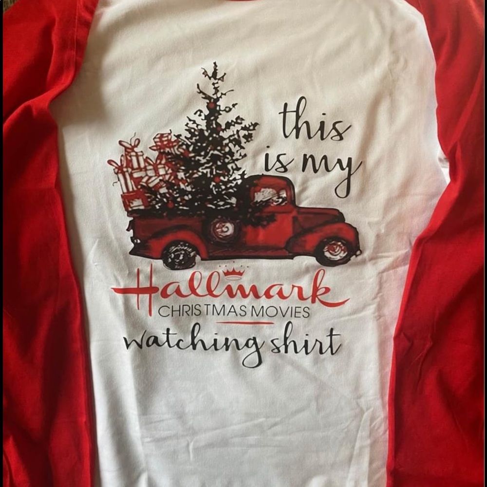 NWOT Hallmark Christmas Movies Watching Shirt